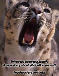 When you open your mouth, do you worry about what will come out?