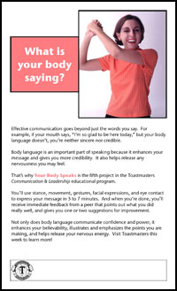 What is your body saying?