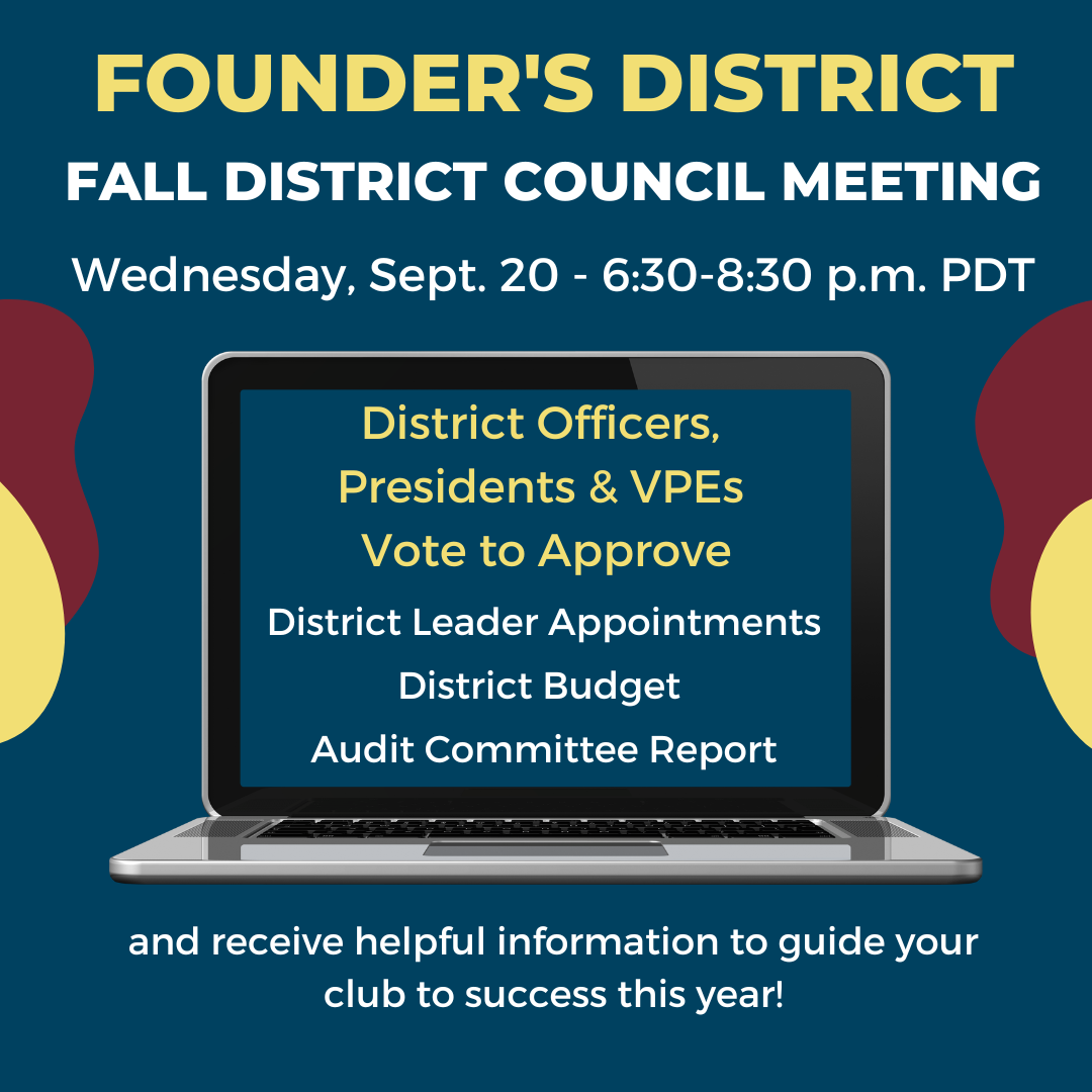 Fall 2023 District Council Meeting