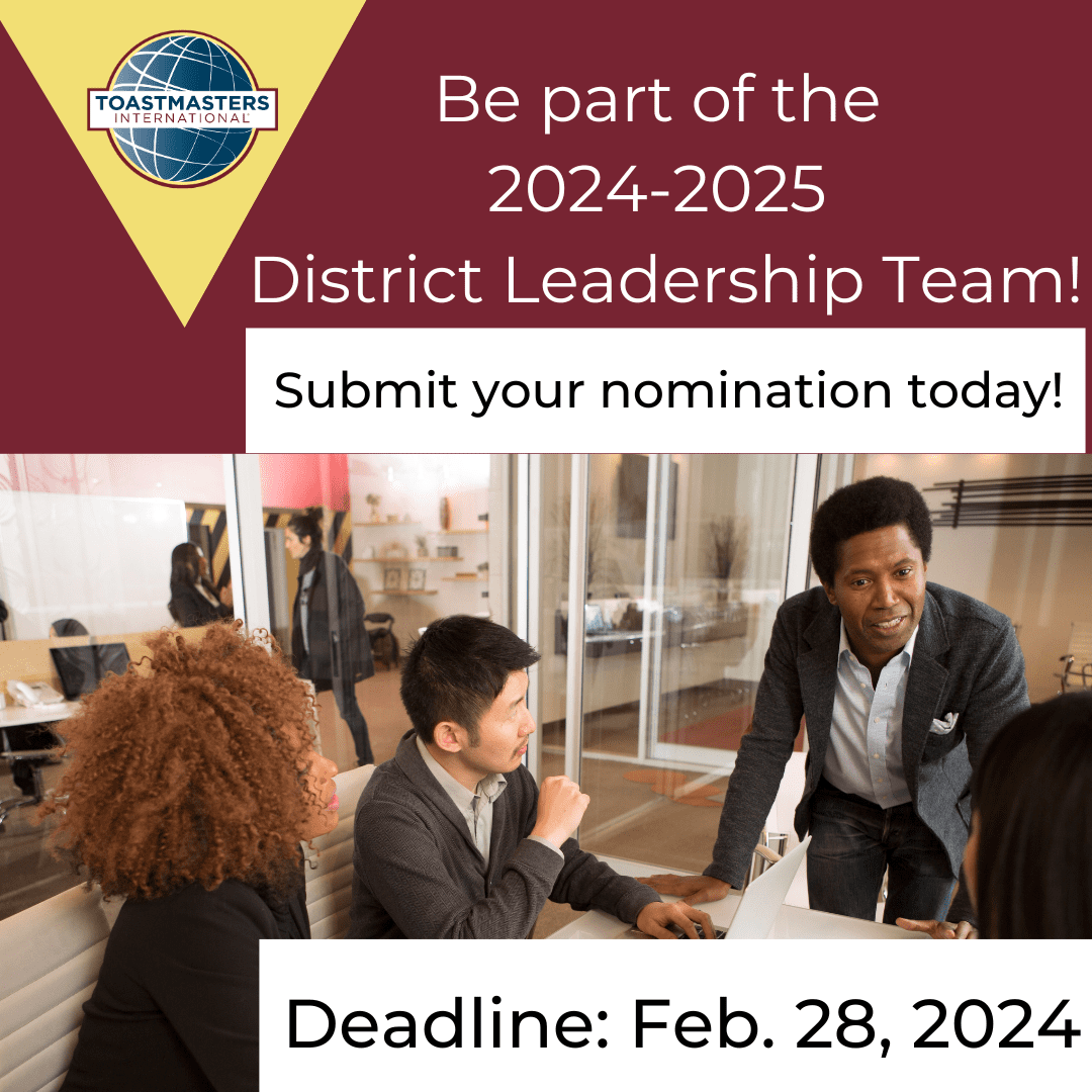 2024-2025 District Leader Nominations Now Open