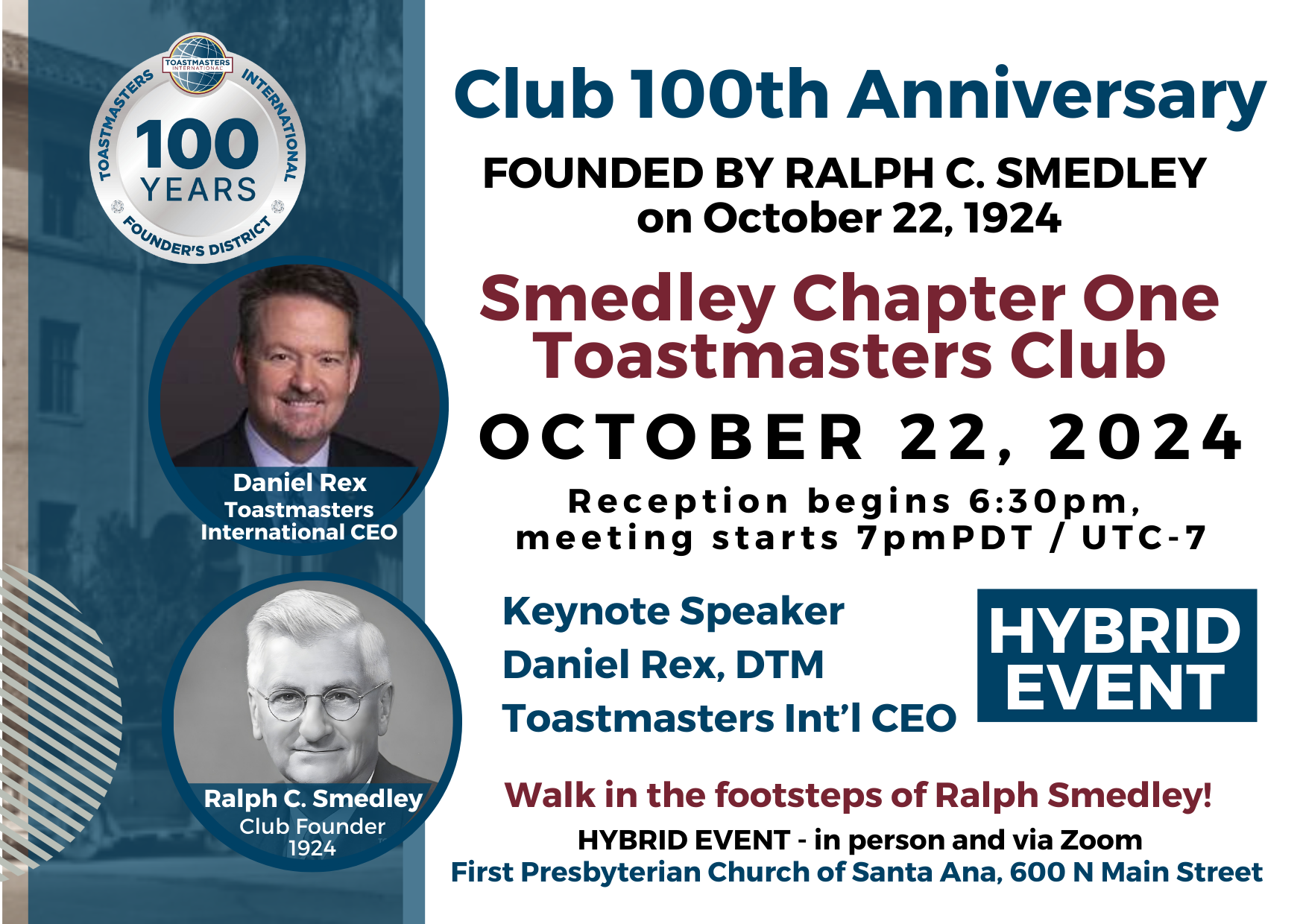 100th Anniversary of Smedley Chapter One!