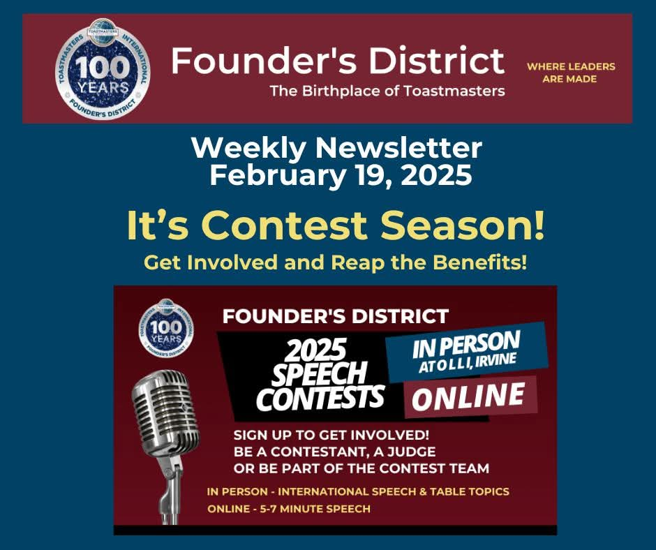 Latest Founder’s District News