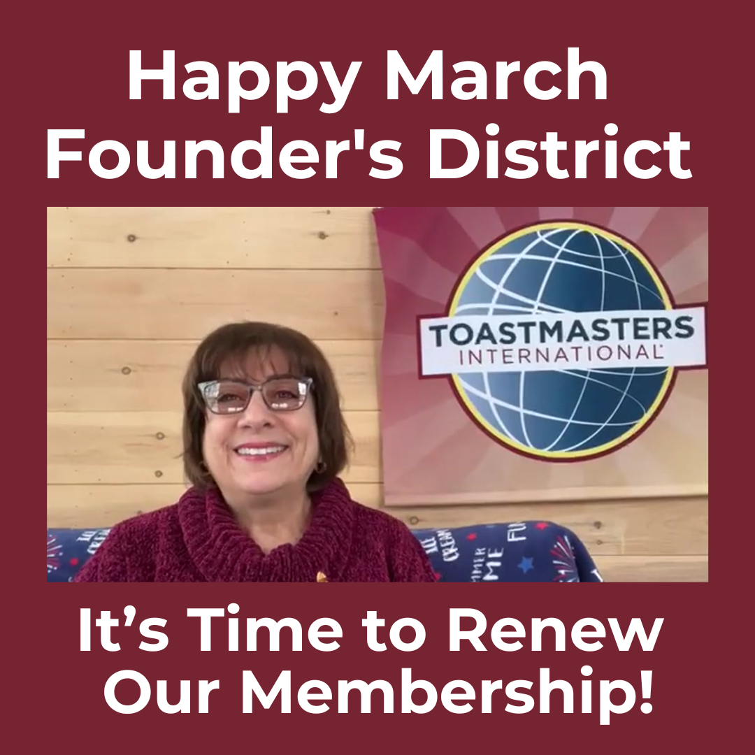 It’s Time to Renew Our Membership!